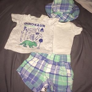 Newborn 3 Piece Clothing With Hat