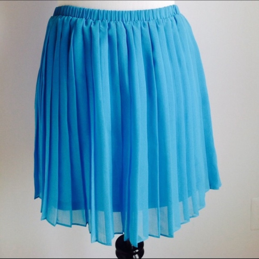 Urban Outfitters Sparkle & Fade Teal Chiffon Skirt