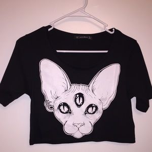 Cat crop top