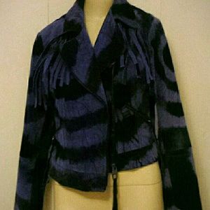 Miss sixty tie dyed suede jacket