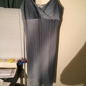 Silvery Blue Formal Dress