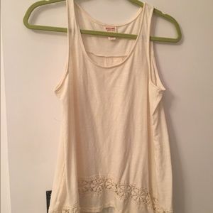 Off white HIGH LOW tank