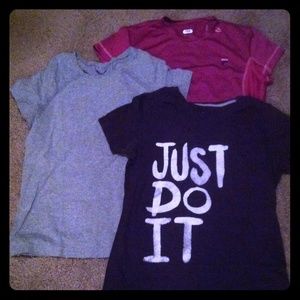 Bundle of six workout shirts - Sz XL + L