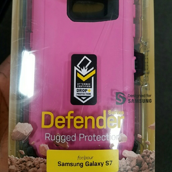Pink Otterbox Defender Samsung Galaxy S7