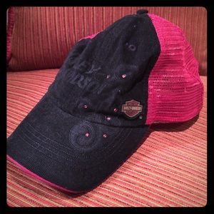 Velvet Corduroy &  jewels Harley Davidson hat