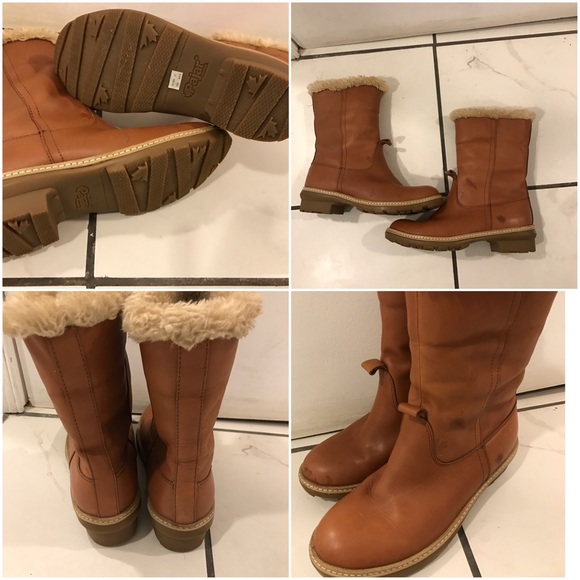 Pajar tan leather boots size 37/6.5