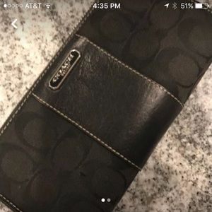 Black coach wallet