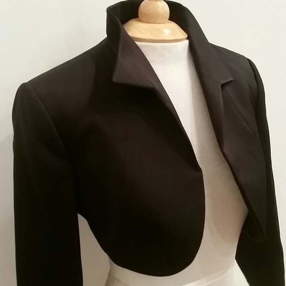 Tuxedo black bolero cropped jacket