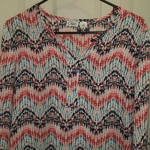 Colorful loose blouse