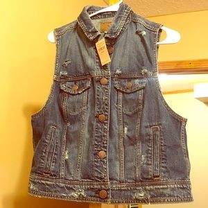 American Eagle Denim Vest