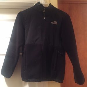 Children large black fleece north face