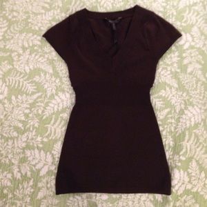 NWT BCBG maxazria brown knit top silk blend
