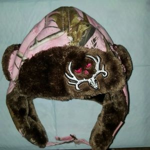Nwot Bones collector pink camouflage beanie hat