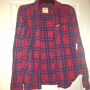 Hollister plaid shirt