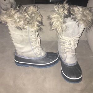 Gray & blue Winter Snow Boots - old navy