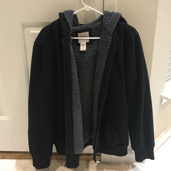 Black Mossimo Zip-Up Fleece Hoodie