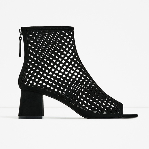 cut out block heel boots