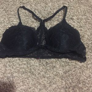 Black lace bra