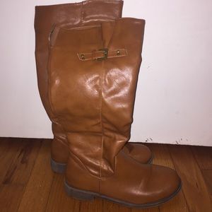 Top Moda Mid-Calf Tall Cognac Boots Size 7