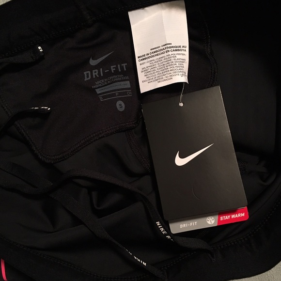 NWT Nike Power Speed Capris HyperPink Black - Picture 4 of 4