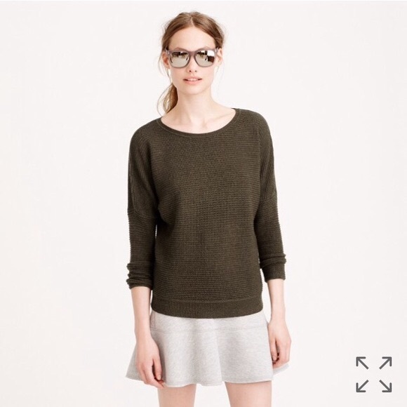 J. Crew Sweaters - J. Crew Dolman Army Green Sweater XS