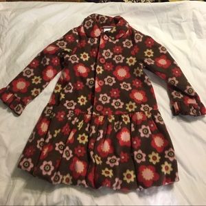 AMERICAN GIRL Floral Fleece Coat  6/6x