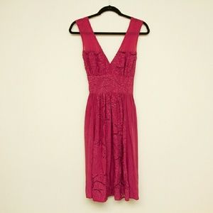 Beautiful embroidered plum dress