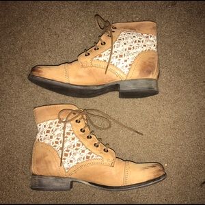 Steve Madden Crochet Booties