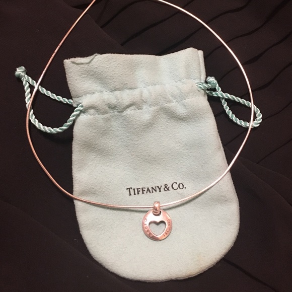 Tiffany & Co. heart stencil necklace
