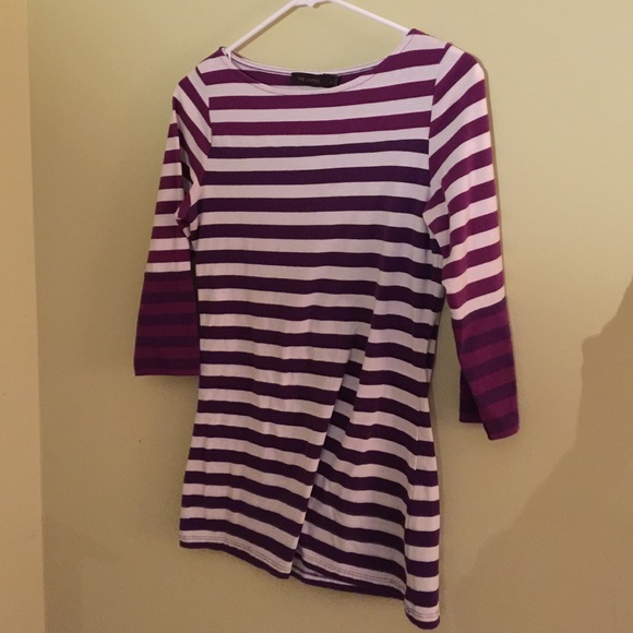 Purple striped shirt