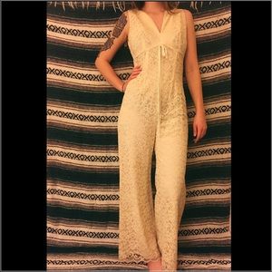 MOVING SALE*****VINTAGE LACE JUMPSUIT