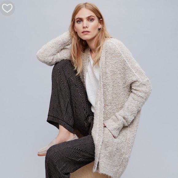 Never worn Free People boucle slouch cardigan