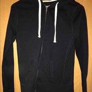 Black zip up sweatshirt
