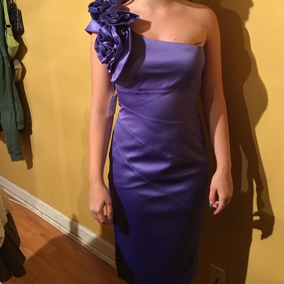 Satin cocktail dress