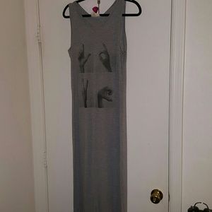 Gray Maxi Dress