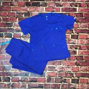 Med Couture royal blue scrubs