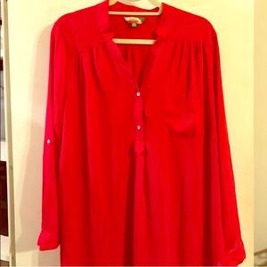 Gorgeous Red Modcloth Henley 😍