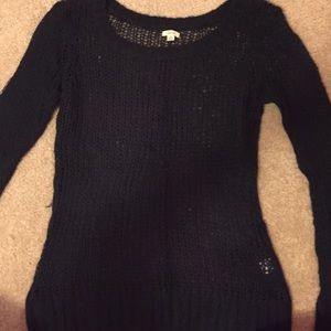 Navy knit sweater