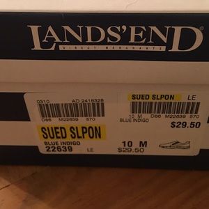 Lands End Suede Slipon