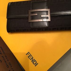 Authentic black Fendi wallet