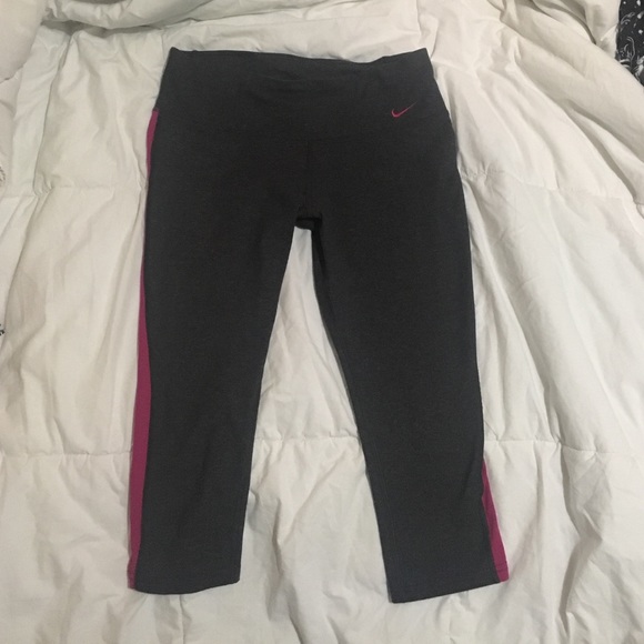 Nike Dri-Fit Joggers Grey and Pink