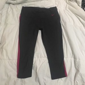 Nike Dri-Fit Joggers Grey and Pink
