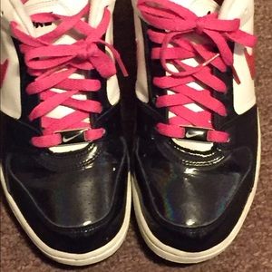 Nike Pink, White, and Black Sneakers