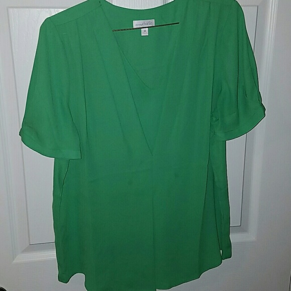 CHARMING CHARLIE Jade Green Blouse