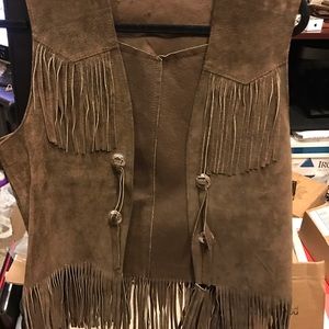 Authentic Western Leather & Suede Vest