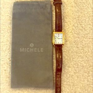 Michele Stainless Steel Watch