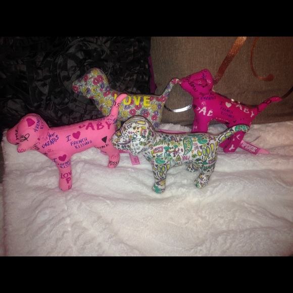 PINK stuffed dogs