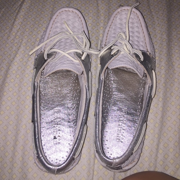 Gray & Silver Sperry top-sider's