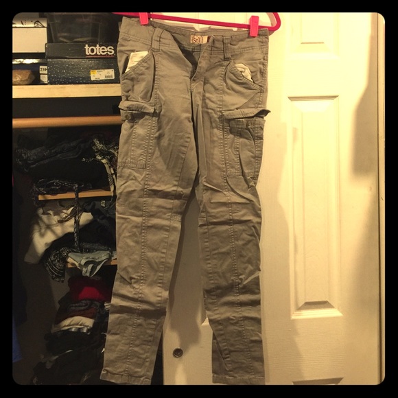 Gray khaki pants