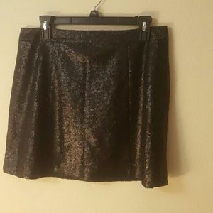Black Sequin Skirt